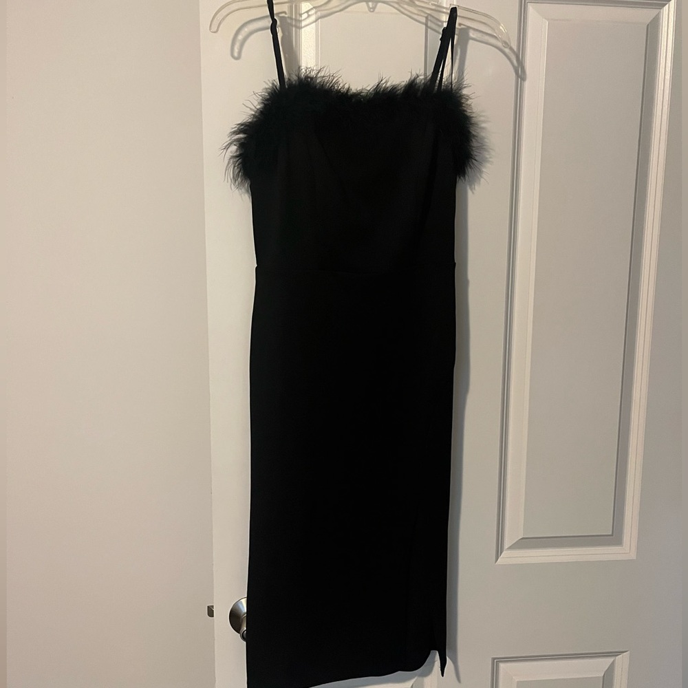 NWT Feather Top bodycon dress.